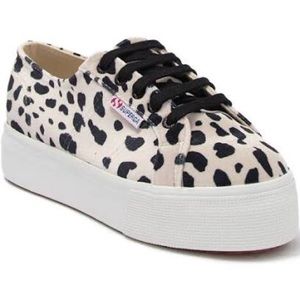 Superga Velvet Dalmatian Print Platform Sneaker
